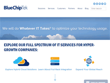 Tablet Screenshot of bluechiptek.com
